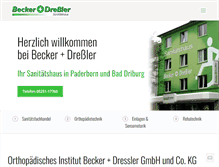 Tablet Screenshot of becker-dressler.de